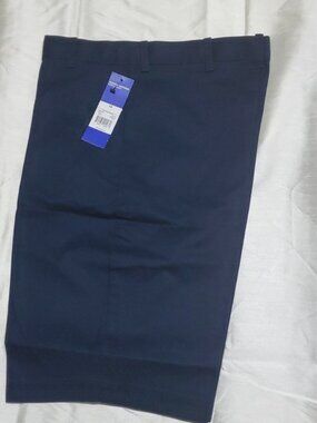 Navy Blue School Uniform Flat Front Shorts 14